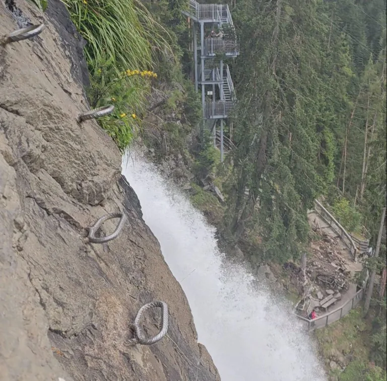 Stuibenwasserfall Klettersteig obstakel